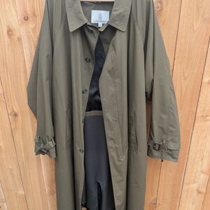 London Fog Olive Green Trench Coat